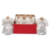 ANGEL ORN. 7″ SILVER/WHITE 9PC/DISPLAY BOX