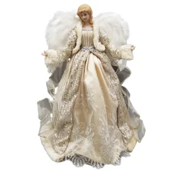 ANGEL TREE TOP 16″ CHAMPAGNE/SILVER