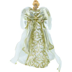 ANGEL TREE TOP 17″ IVORY/GOLD