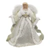 ANGEL TREE TOP 16″ IVORY/GOLD