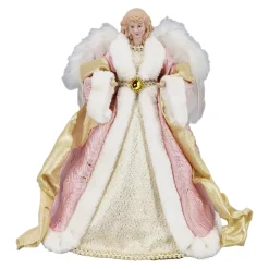 ANGEL TREE TOP 16″ PINK/GOLD