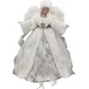 ANGEL TREE TOP 16″ SILVER/WHITE