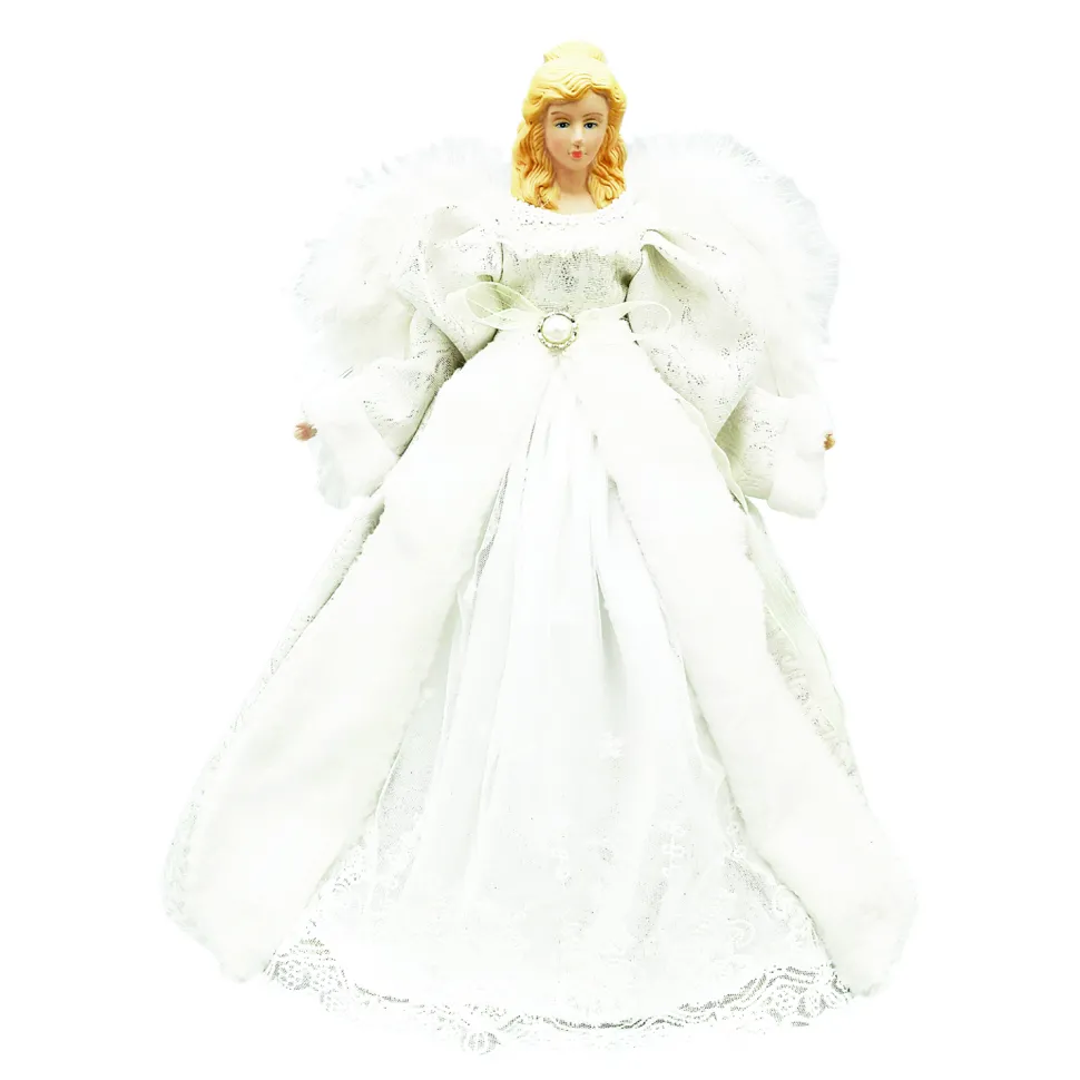 ANGEL TREE TOP 16″ WHITE