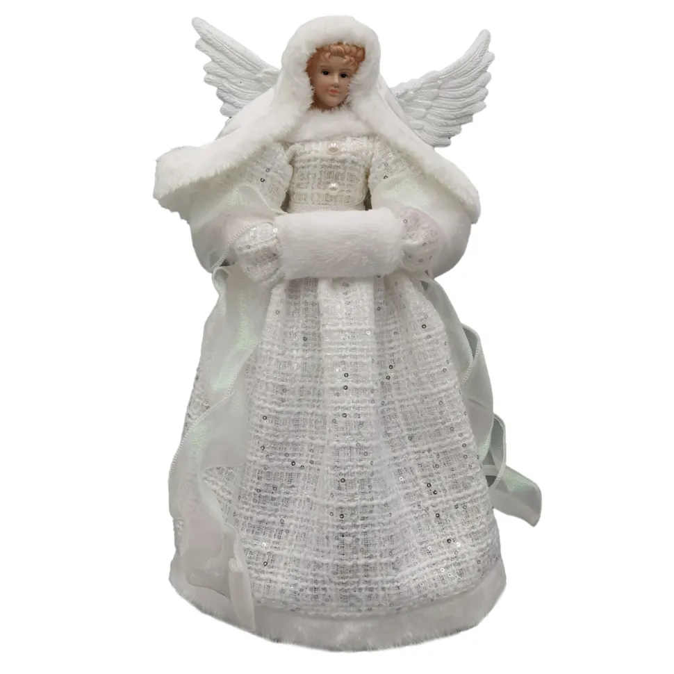 ANGEL TREE TOP 16″ WHITE