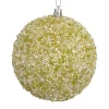 BALL CLEAR BEAD & SEQUIN 100MM GOLD/ WHITE100MM