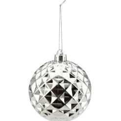 BALL DIAMOND CUT 120MM SHINY SILVER
