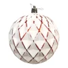 BALL DIAMOND LOOK 100MM WHITE/ RED