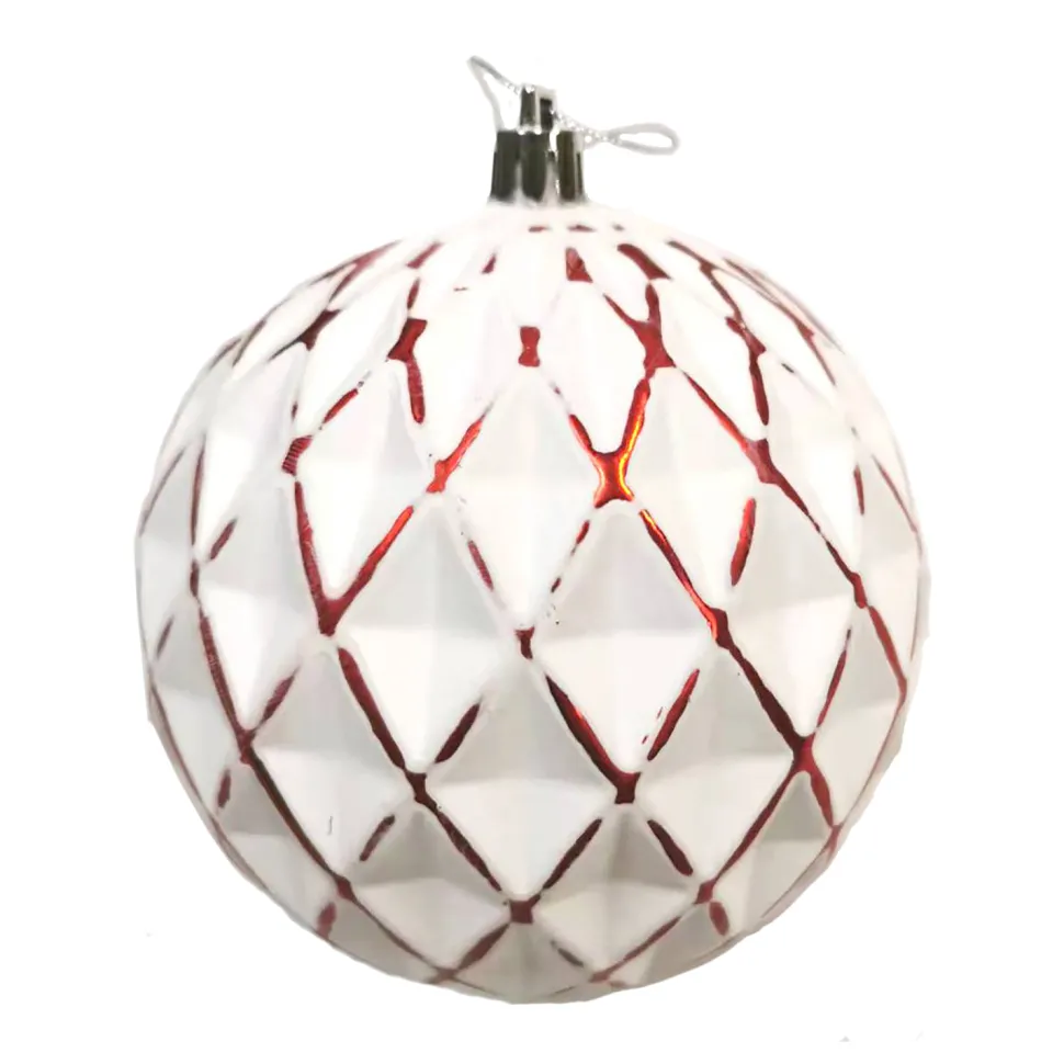 BALL DIAMOND LOOK 150MM WHITE/ RED