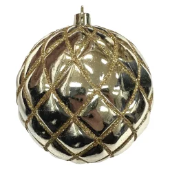 BALL DIAMOND PT. 100MM SHINY GOLD W/ GOLD GLTR.