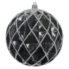 BALL DIAMOND PT. 100MM SHINY BLACK W/ WHITE GLTR.