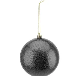 BALL EMBOSSED 100MM SHINY BLACK