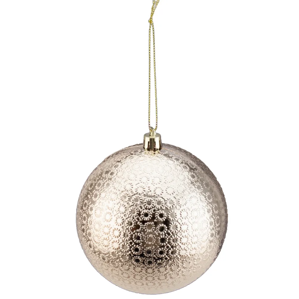 BALL EMBOSSED 100MM SHINY ROSE GOLD