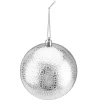 BALL EMBOSSED 100MM SHINY SILVER