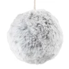 BALL FABRIC FUR 3″ GRAY