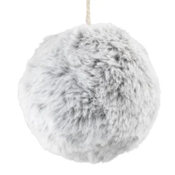 BALL FABRIC FUR 3″ GRAY