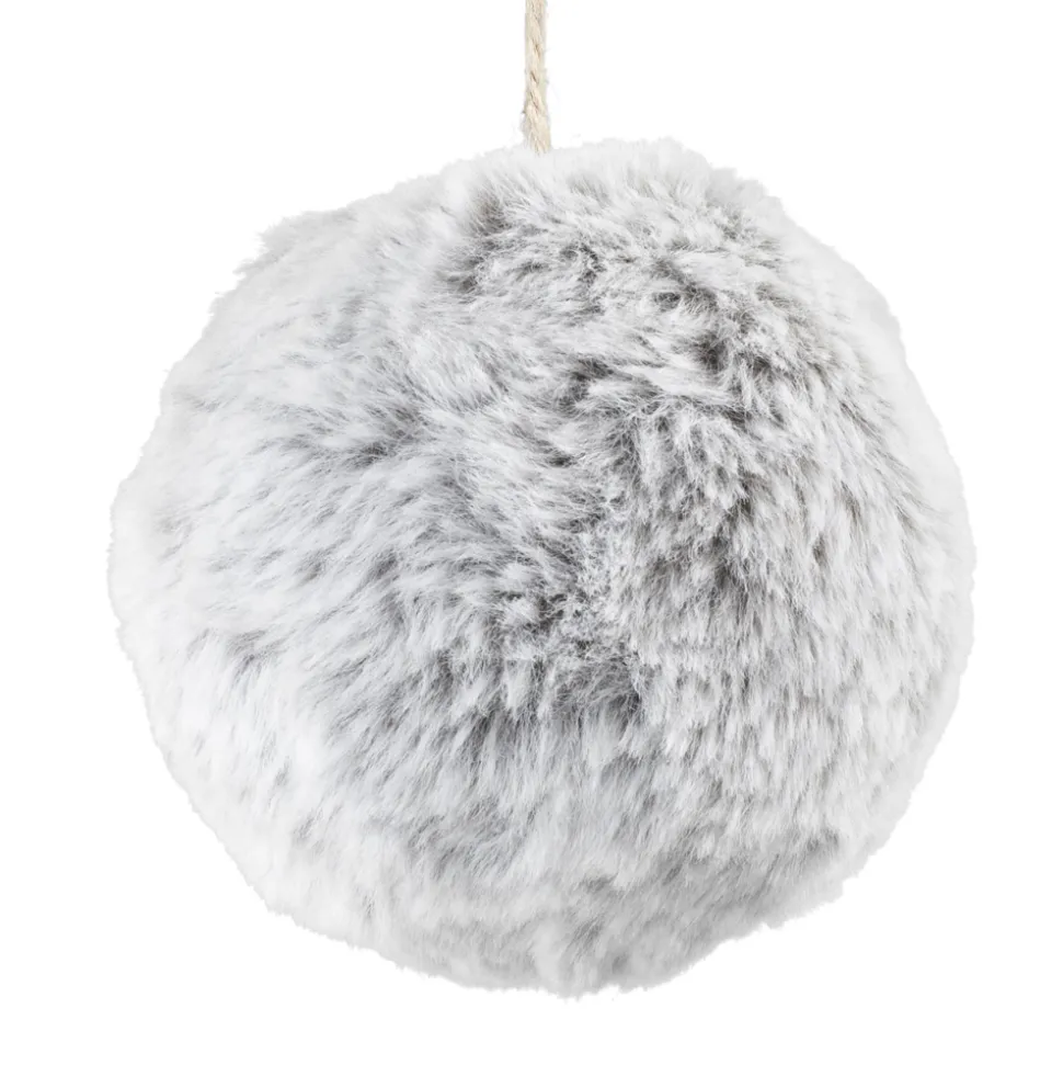 BALL FABRIC FUR 3″ GRAY