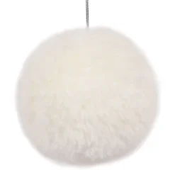 BALL FABRIC FUR 3″ WHITE