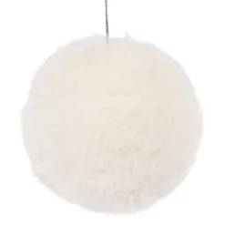 BALL FABRIC FUR 4″ WHITE