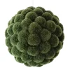 BALL FABRIC POM POMS 5″ GREEN