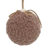 BALL FABRIC WOOL 3″ BROWN/NATURAL