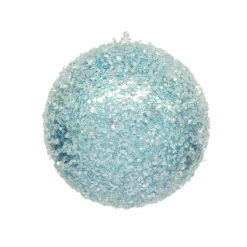 BALL GLITTER & ICE 150MM ICE BLUE
