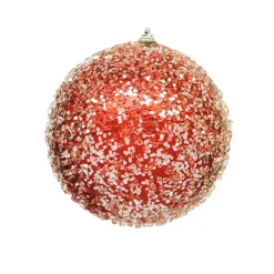 BALL GLITTER & ICE 150MM RED