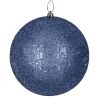 BALL GLITTER 150MM ANTIQUE BLUE