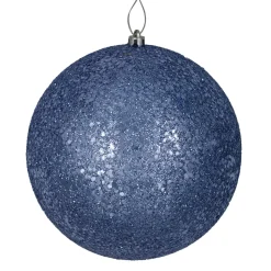 BALL GLITTER 150MM ANTIQUE BLUE