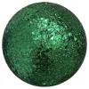BALL GLITTER 100MM FOREST GREEN