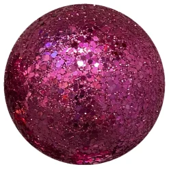BALL GLITTER 120MM FUCHSIA