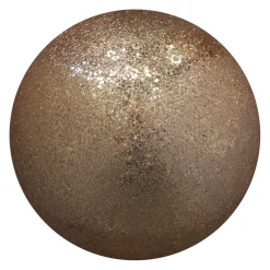BALL GLITTER 150MM LIGHT COPPER
