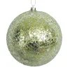 BALL GLITTER 100MM MINT GREEN