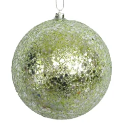 BALL GLITTER 100MM MINT GREEN