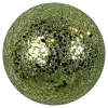 BALL GLITTER 100MM OLIVE GREEN