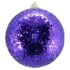 BALL GLITTER 100MM PURPLE