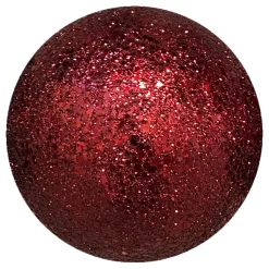 BALL GLITTER 120MM RUBY RED