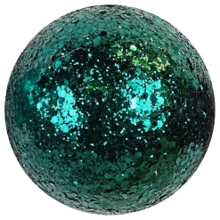 BALL GLITTER 100MM TEAL
