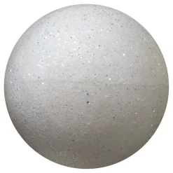 BALL GLITTER 150MM WHITE