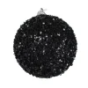 BALL GLITTER-3D 105MM BLACK