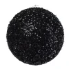 BALL GLITTER-3D 125MM BLACK
