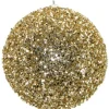 BALL GLITTER-3D 125MM CHAMPAGNE
