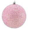 BALL GLITTER-IRR 3D 100MM PINK