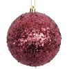 BALL GLITTER-MIXED 100MM BOYSENBERRY