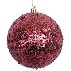 BALL GLITTER-MIXED 100MM BOYSENBERRY