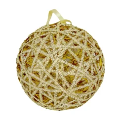 BALL GOLD SEQUIN ROPE 6″ CLEAR/ CHAMPAGNE