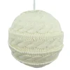 BALL KNITTED FABRIC CREAM 4″