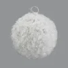BALL METAL WIRE/ SPARKLE 6″ WHITE SPARKLE