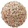 BALL METAL WIRE/ YARN 120MM ROSE GOLD SEQUIN & GLITTER