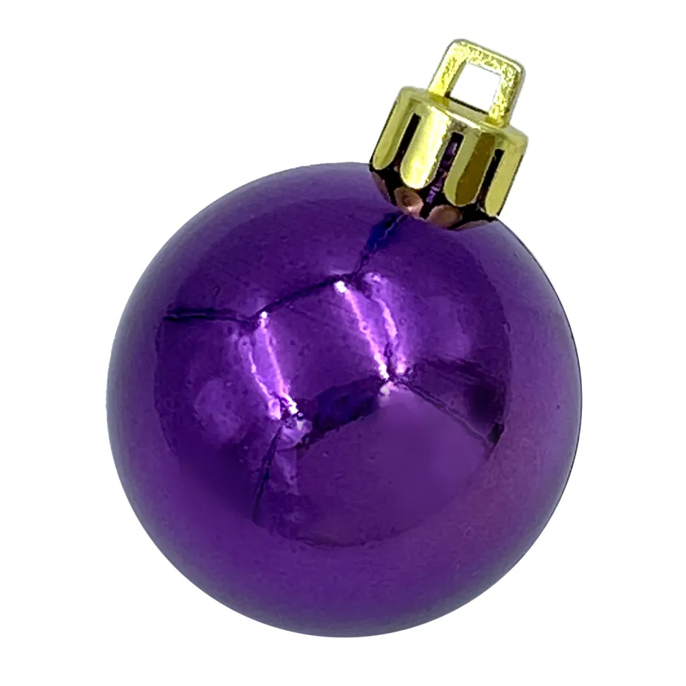 BALL 90MM SHINY PLUM