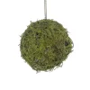 BALL MOSS 6″ GREEN W/ RATTAN